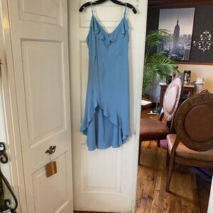 GB Girls Asymmetrical Dress in Sky Blue